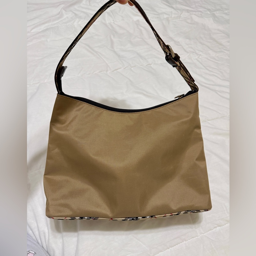 Burberry Tan Designer Women's Shoulder Bag Canvas excellent condition